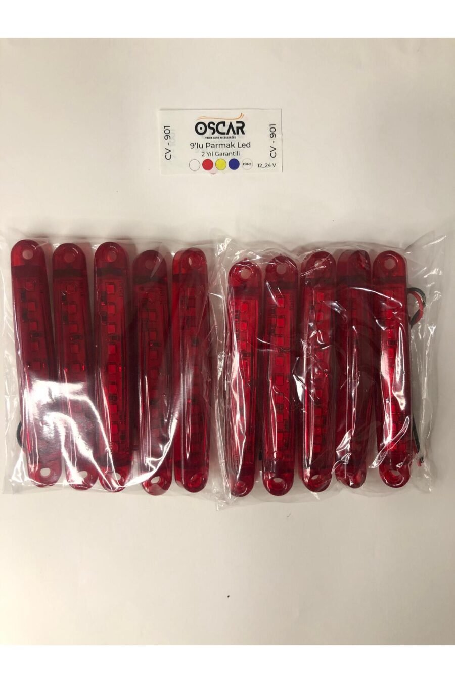 9 Led Parmak Dekoratif Pozısyon Led Lamba 10 Adet 12 -24 Volt
