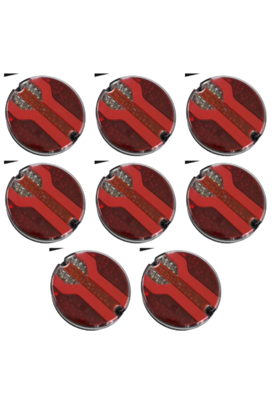 8'li Hamburger Lamba Seti - 4 Fonksiyonlu Kayar Led (12v)