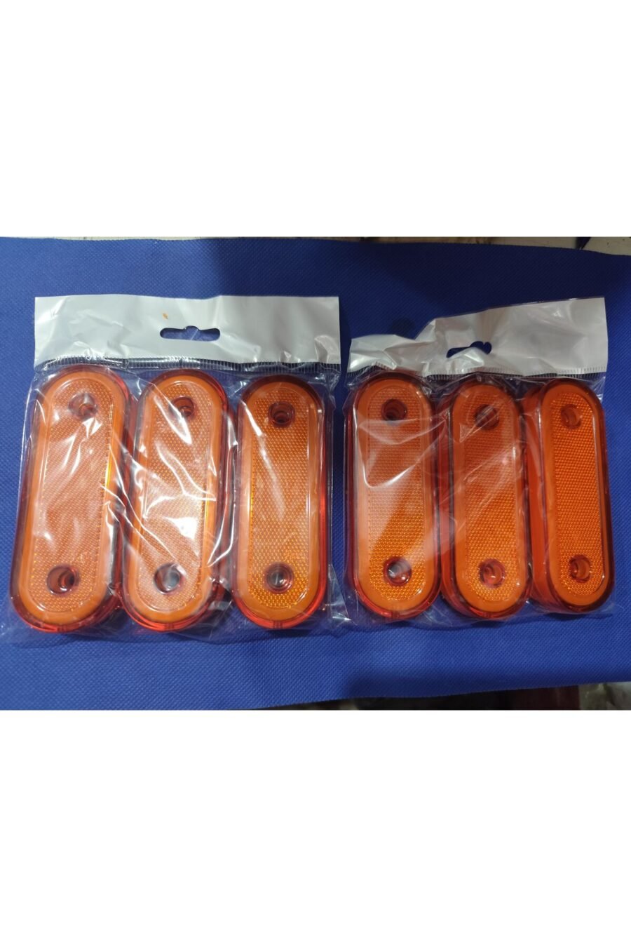 6'lı Oval Neon Yan Lamba Seti - Turuncu