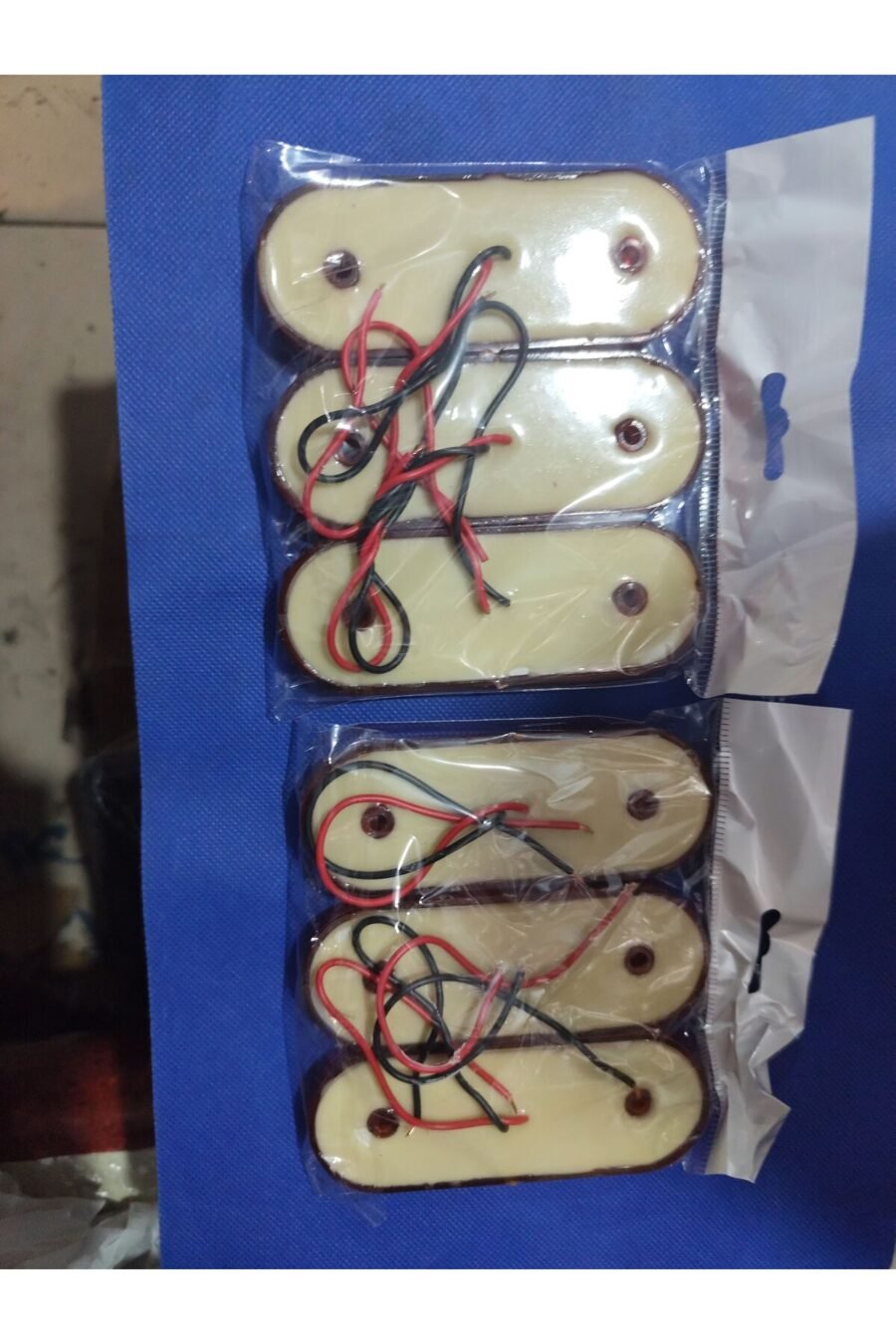 6'lı Oval Neon Yan Lamba Seti - Turuncu