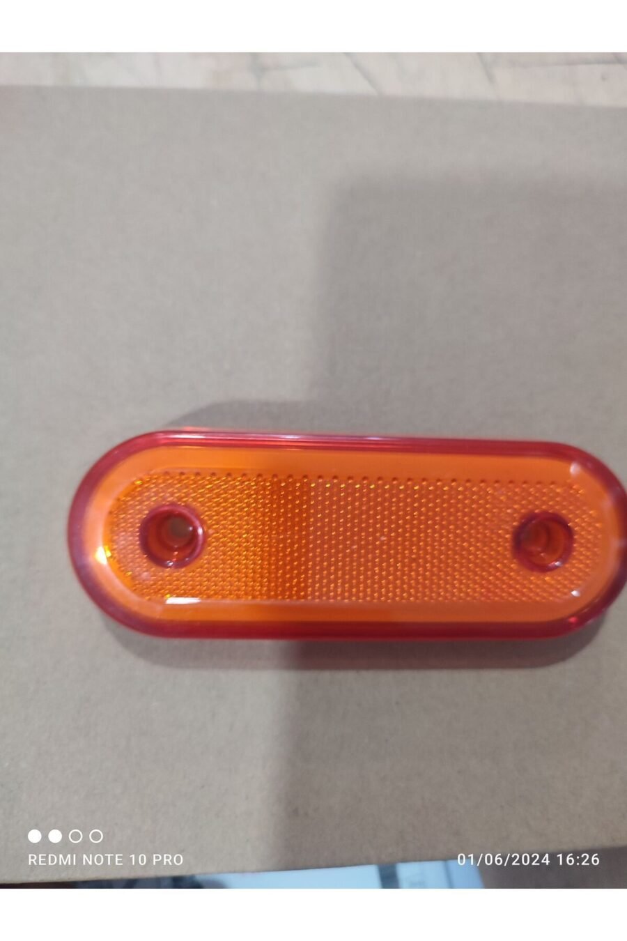 Oval Neon Yan Lamba Turuncu 1 Adet