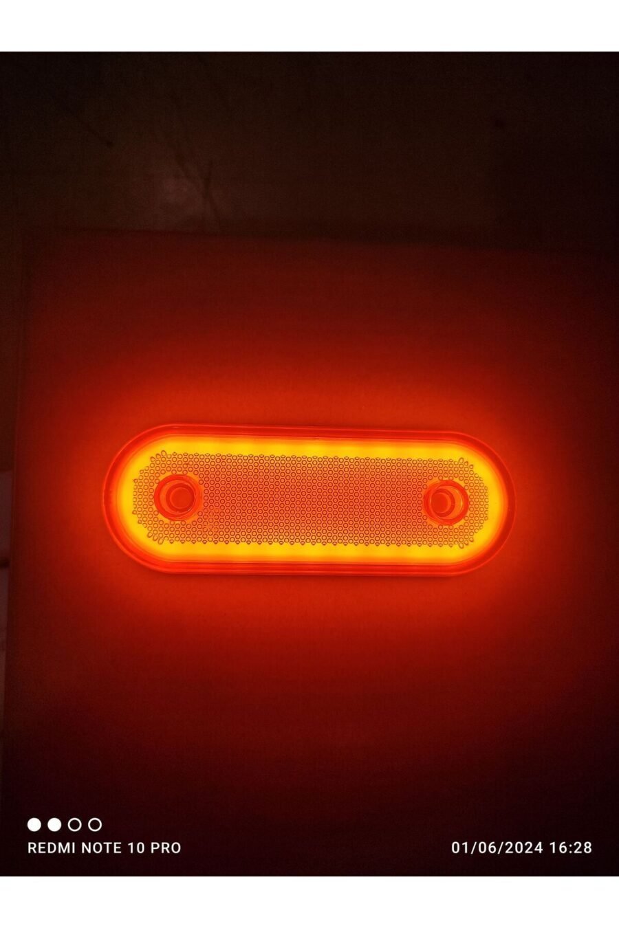 Oval Neon Yan Lamba Turuncu 1 Adet