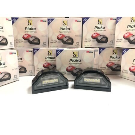 Plaka Lambası Siyah 12-24 Volt