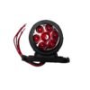 Mercekli Mini Takoz 12 Ledli Sarı-Kırmızı 12v-24v ( 10 Adet )