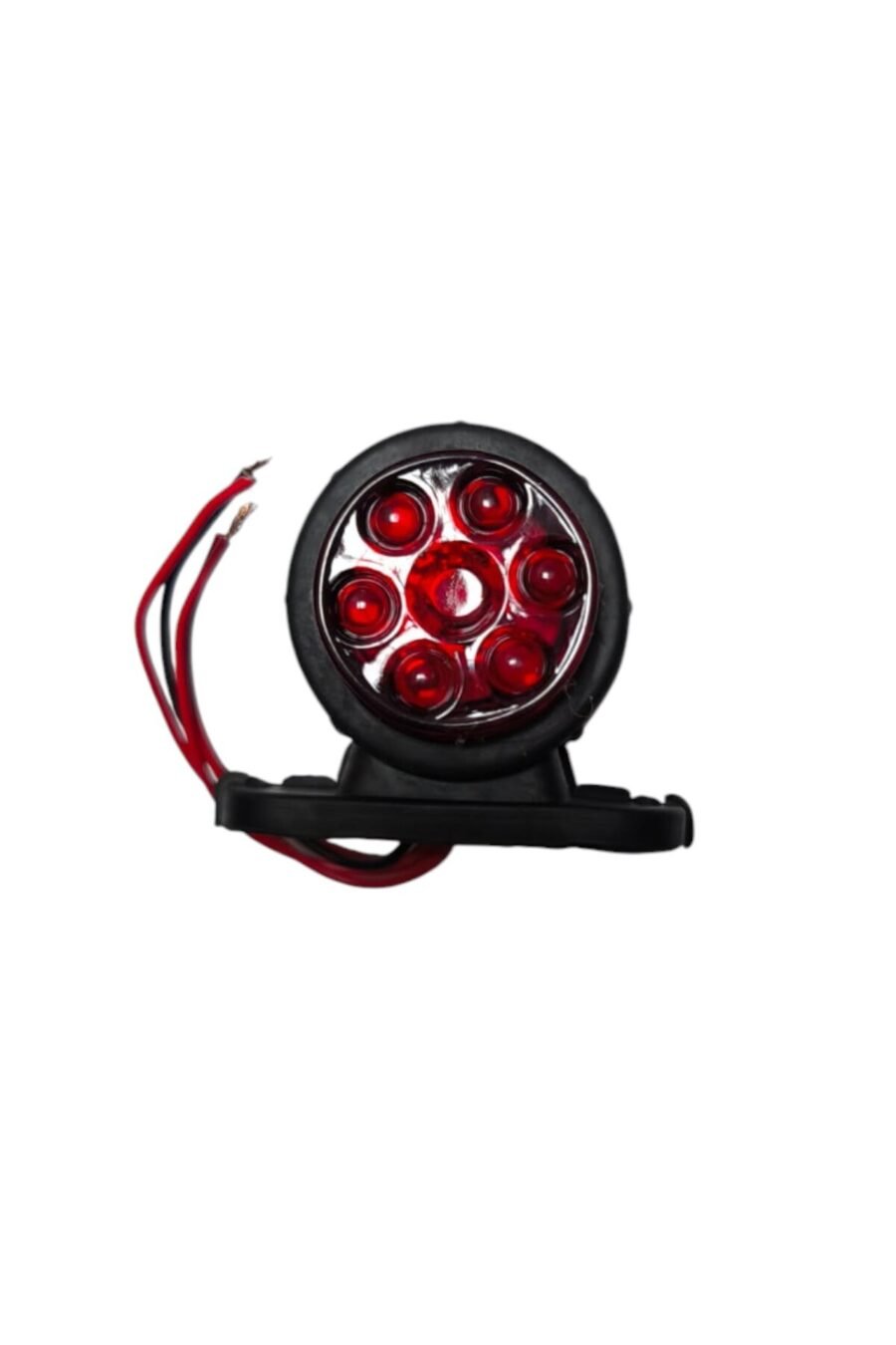 Mercekli Mini Takoz 12 Ledli Sarı-Kırmızı 12v-24v ( 10 Adet )