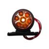 Mercekli Mini Takoz 12 Ledli Sarı-Kırmızı 12v-24v ( 10 Adet )