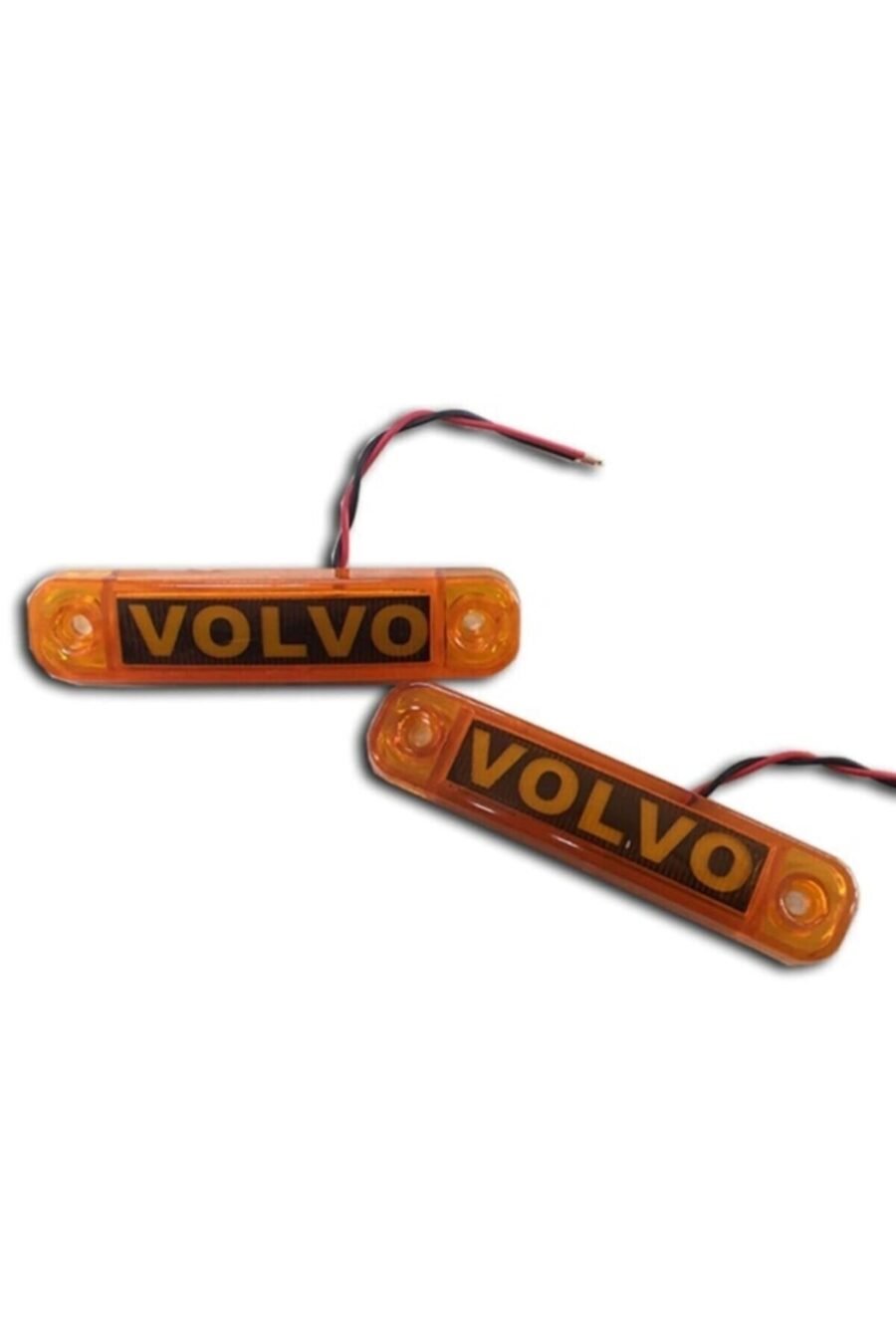 Volvo Logolu Parmak Led Seti - Sarı (2 Adet / 12-24v)
