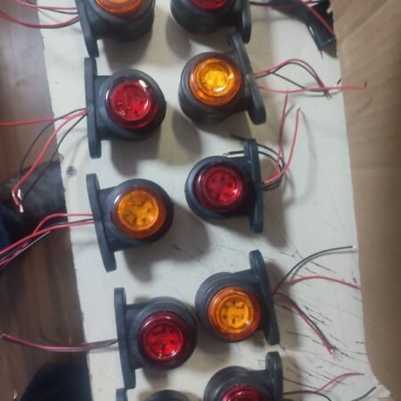 12 Led'li Mini Takoz Kırmızı Turuncu 10 Adet 12v 24v Led Pozisyon Lambası