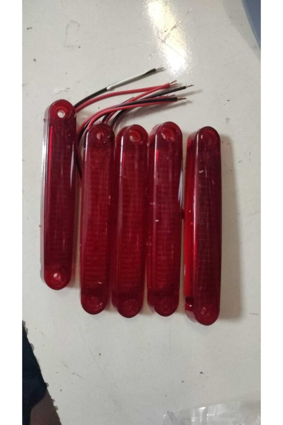 5'li Galaxy Model Parmak Led - Kırmızı (6 Led)