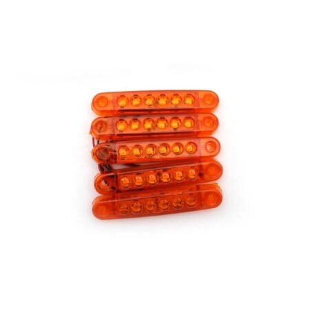 5'li Mercekli Parmak Led Seti - Turuncu (6 Led)