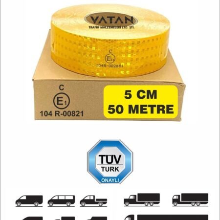 Tüvtürk Onaylı Reflektör Şerit Bant