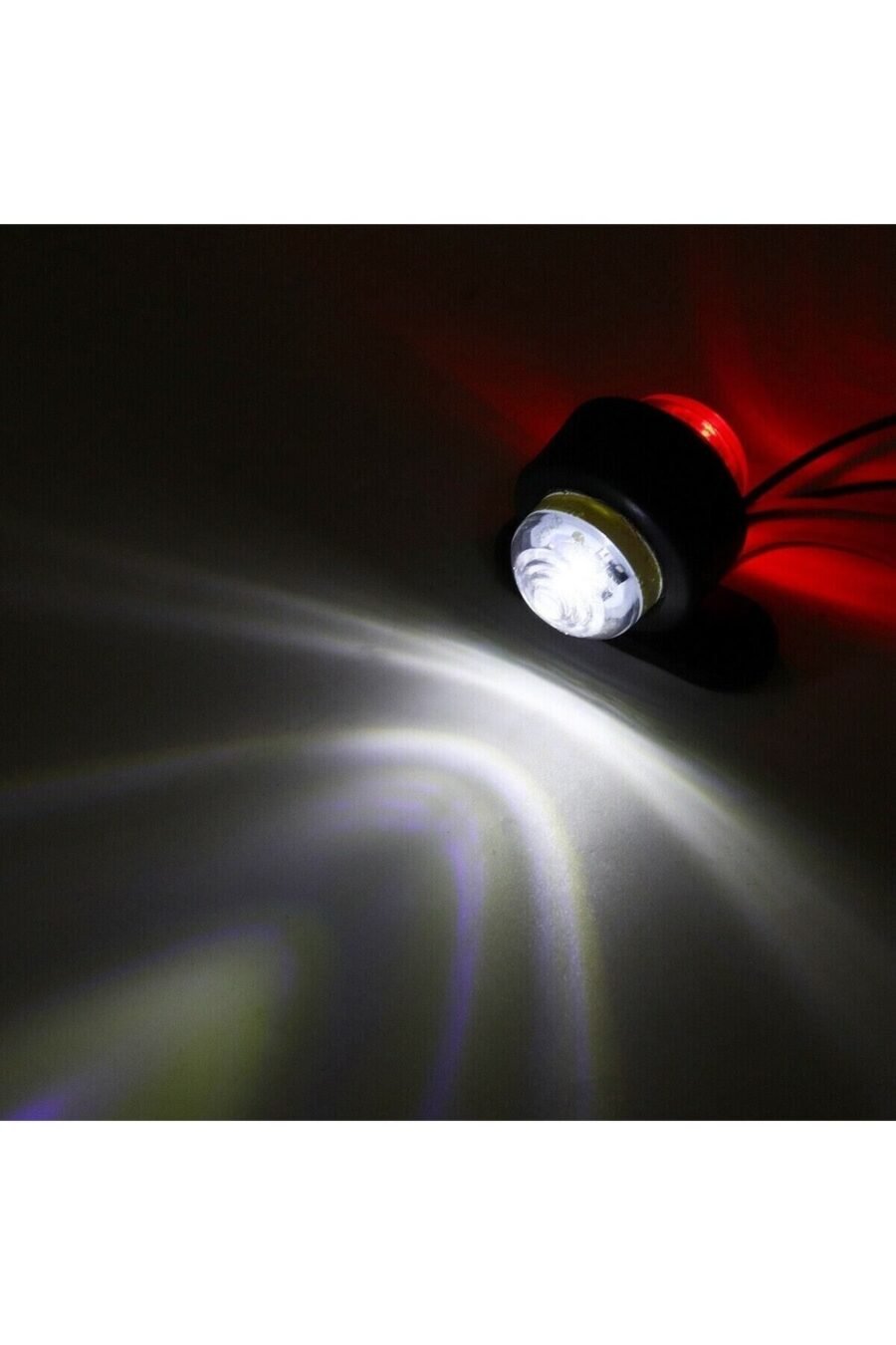 10'lu Mini Takoz Led Lamba Seti - Kırmızı/beyaz