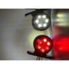 Mercekli Mini Takoz 12 Ledli Kırmızı-beyaz 12-24v