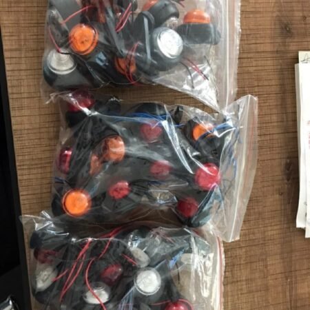 10'lu Mini Takoz Led Seti - Sarı/kırmızı