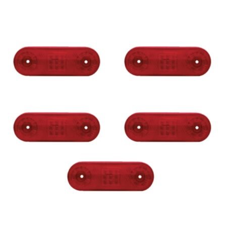 5'li Yüksek Işıklı Side Marker Yan Lamba - Kırmızı