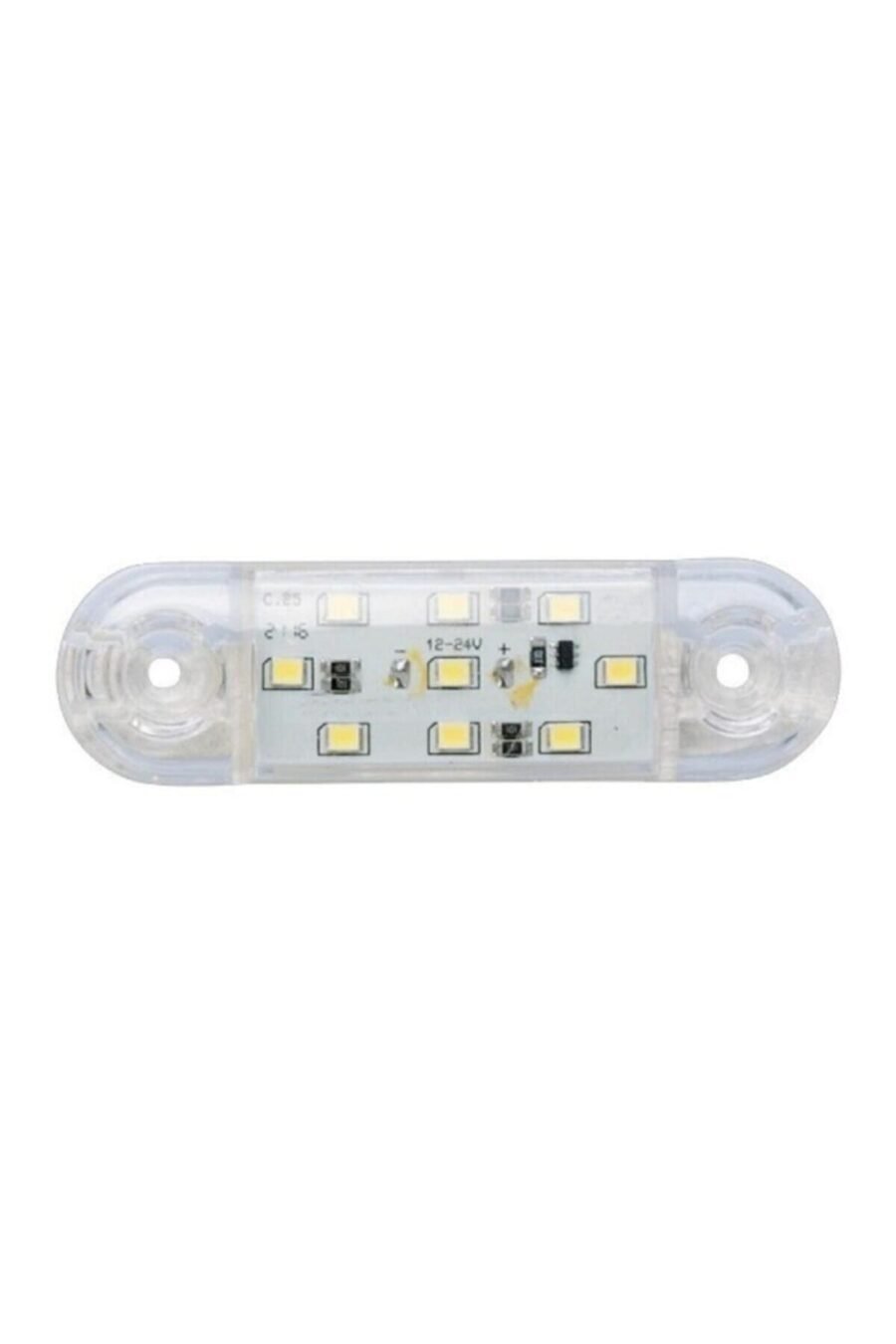 Tombul Parmak Led Lamba - Beyaz (9 Led / 12-24v)