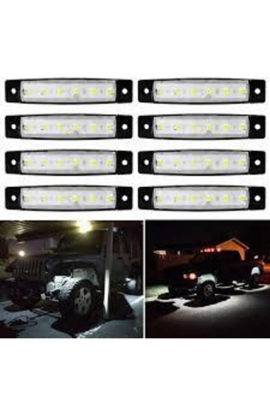 1_org_zoom-411.jpg Dorse Parmak Lamba 12 -24 Volt 6 Ledli (Beyaz Renk) 10 Adet Parmak Led Dorse Kamyon