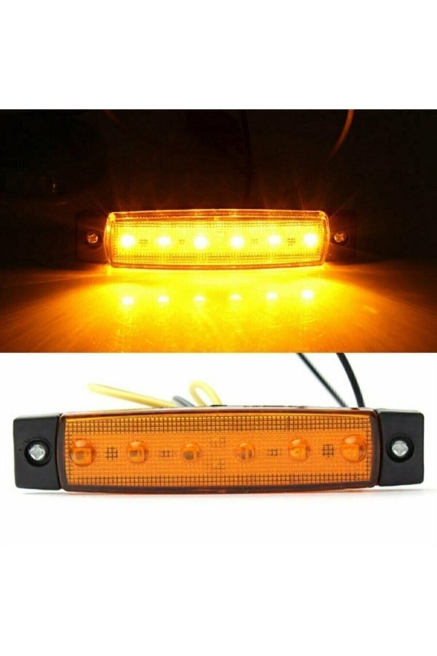 1_org_zoom-419.jpg Dorse Parmak Lamba 12 -24 Volt 6 Ledli Sarı Renk 10 Adet Parmak Led Dorse Kamyon Led Lamba Turuncu