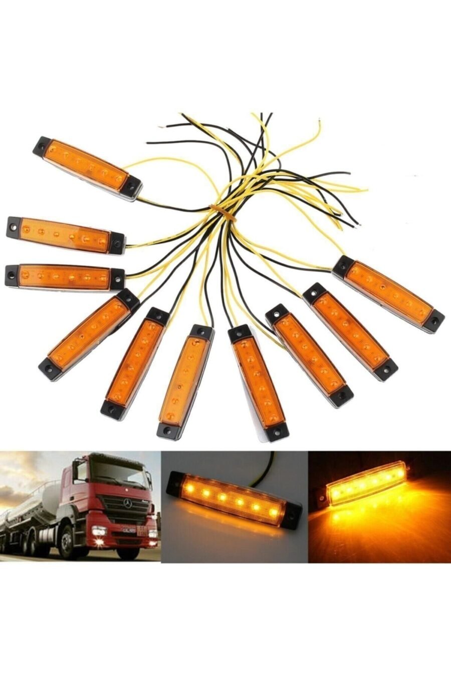 1_org_zoom-423.jpg Dorse Parmak Lamba 12 -24 Volt 6 Ledli Sarı Renk 10 Adet Parmak Led Dorse Kamyon Led Lamba Turuncu