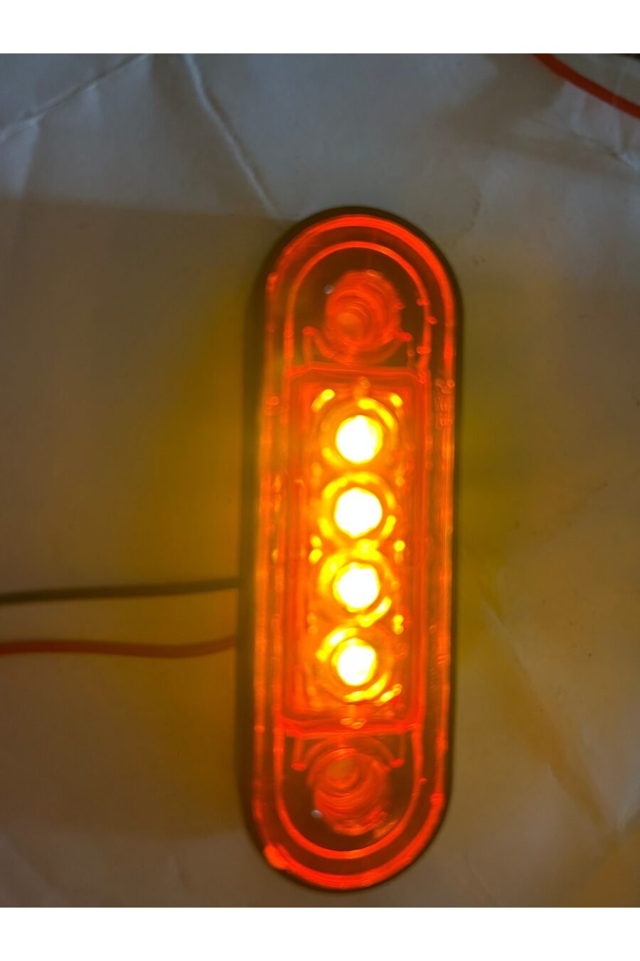 Was Tipi 4 Led'li Yan Lamba - Sarı (12-24v / Contalı)