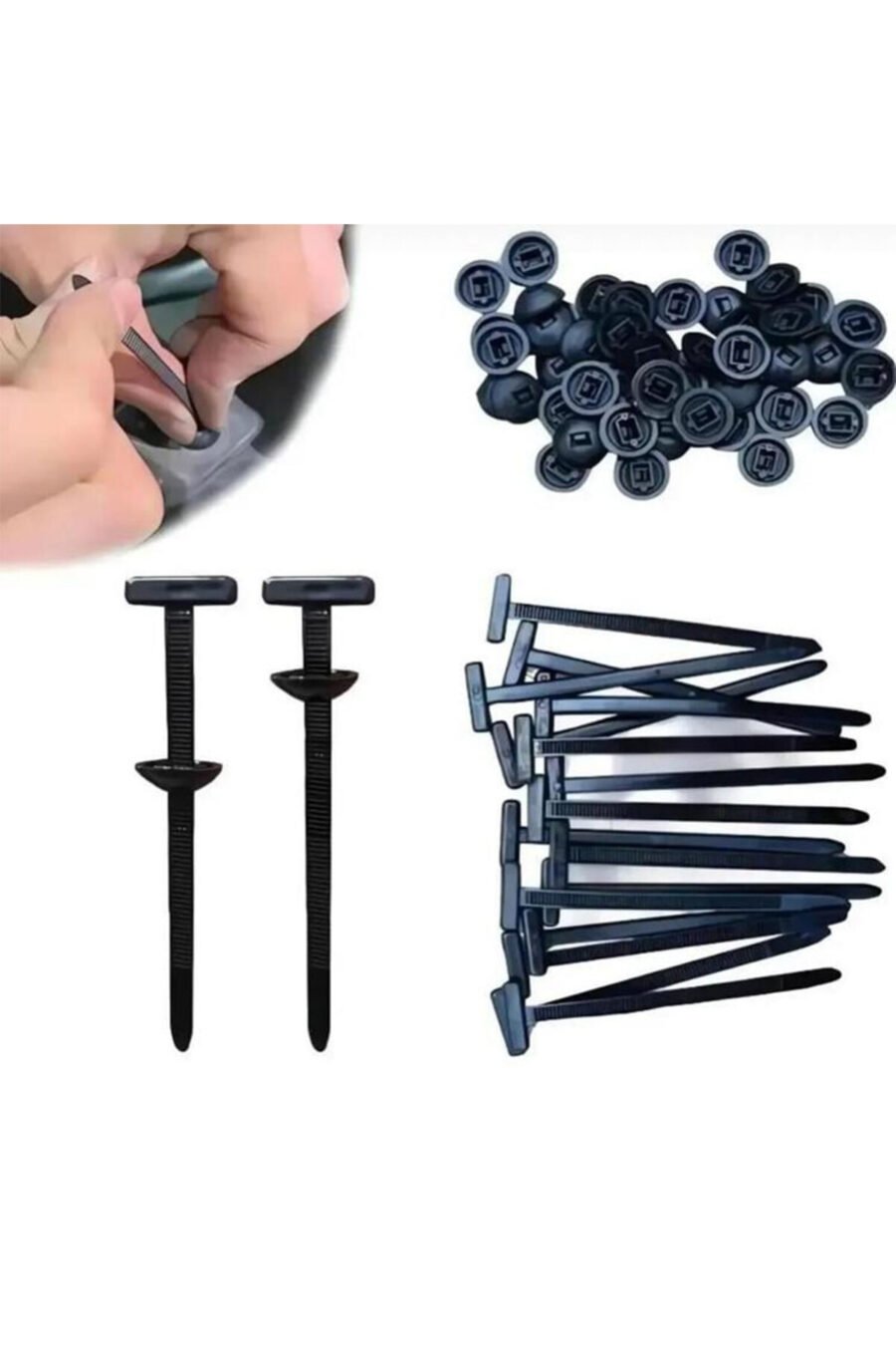 Yeni Nesil Mucize Cırt Klips 200 Pcs ( 100 Set ) 1 Paket