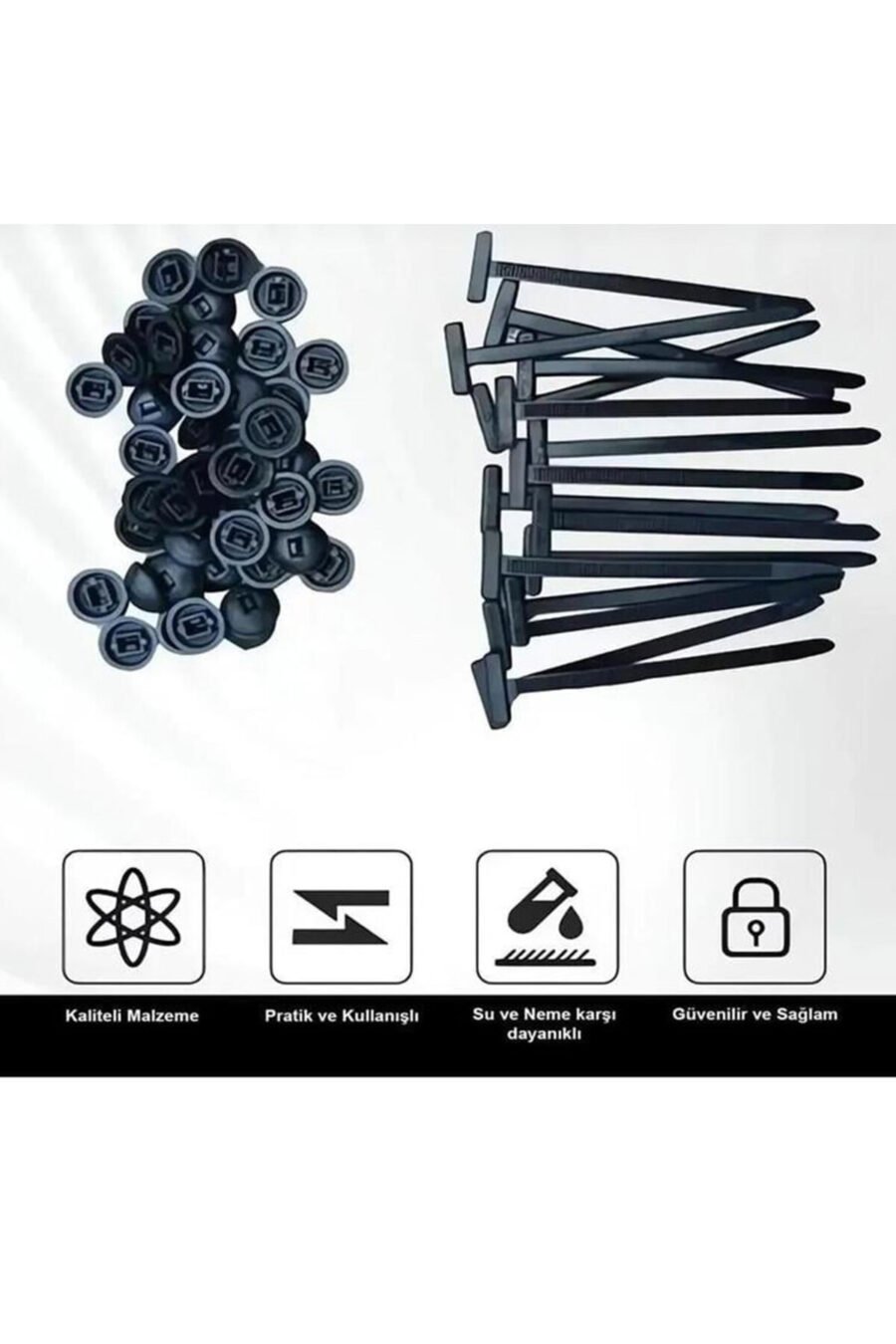 Yeni Nesil Mucize Cırt Klips 200 Pcs ( 100 Set ) 1 Paket