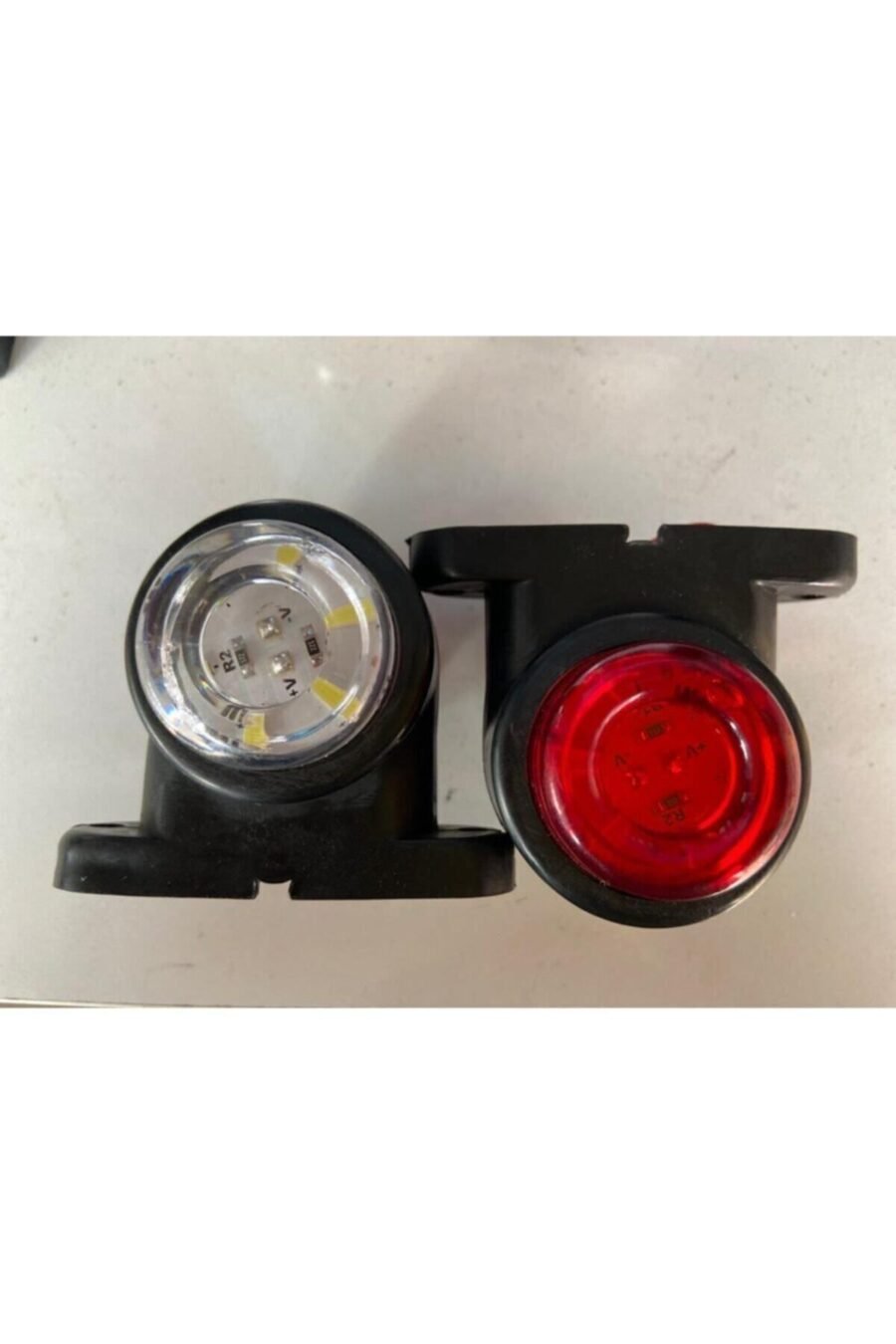 Mini Takoz Lamba 6 Ledli Kamyon Römork Dorse Lambası 12v-24v Kırmızı-Beyaz