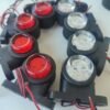 Mini Star Takoz Lamba 6+6 Led Kırmızı Beyaz 10 Adet