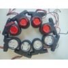 Mini Star Takoz Lamba 6+6 Led Kırmızı Beyaz 10 Adet