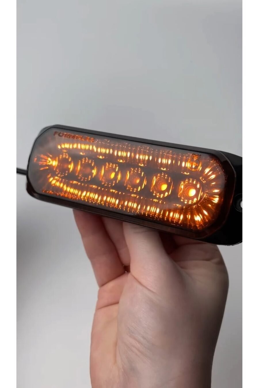 Füme Sarı-Turuncu Led Yan Lamba