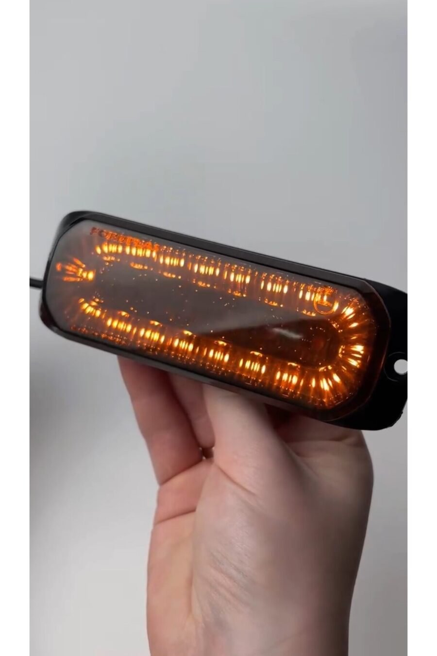 Füme Sarı-Turuncu Led Yan Lamba