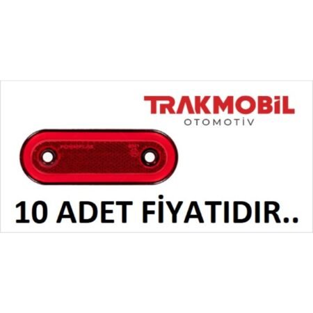 Oval Lamba 20 Ledli Neon (10 Adet) Kırmızı