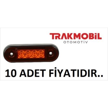 Parmak Lamba 4 Ledli (10 Adet) Sarı