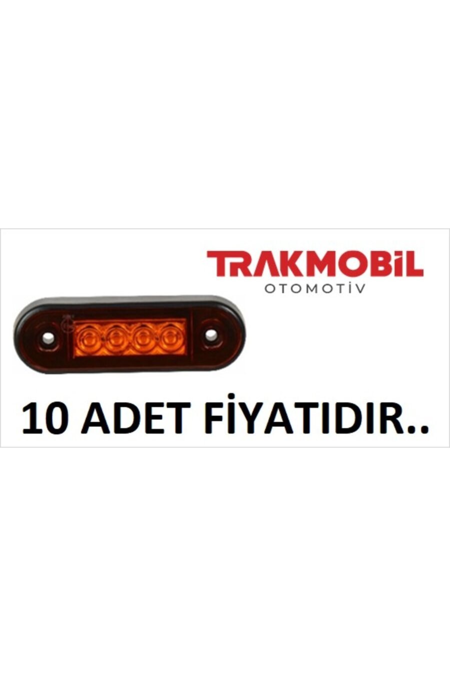 Parmak Lamba 4 Ledli (10 Adet) Sarı