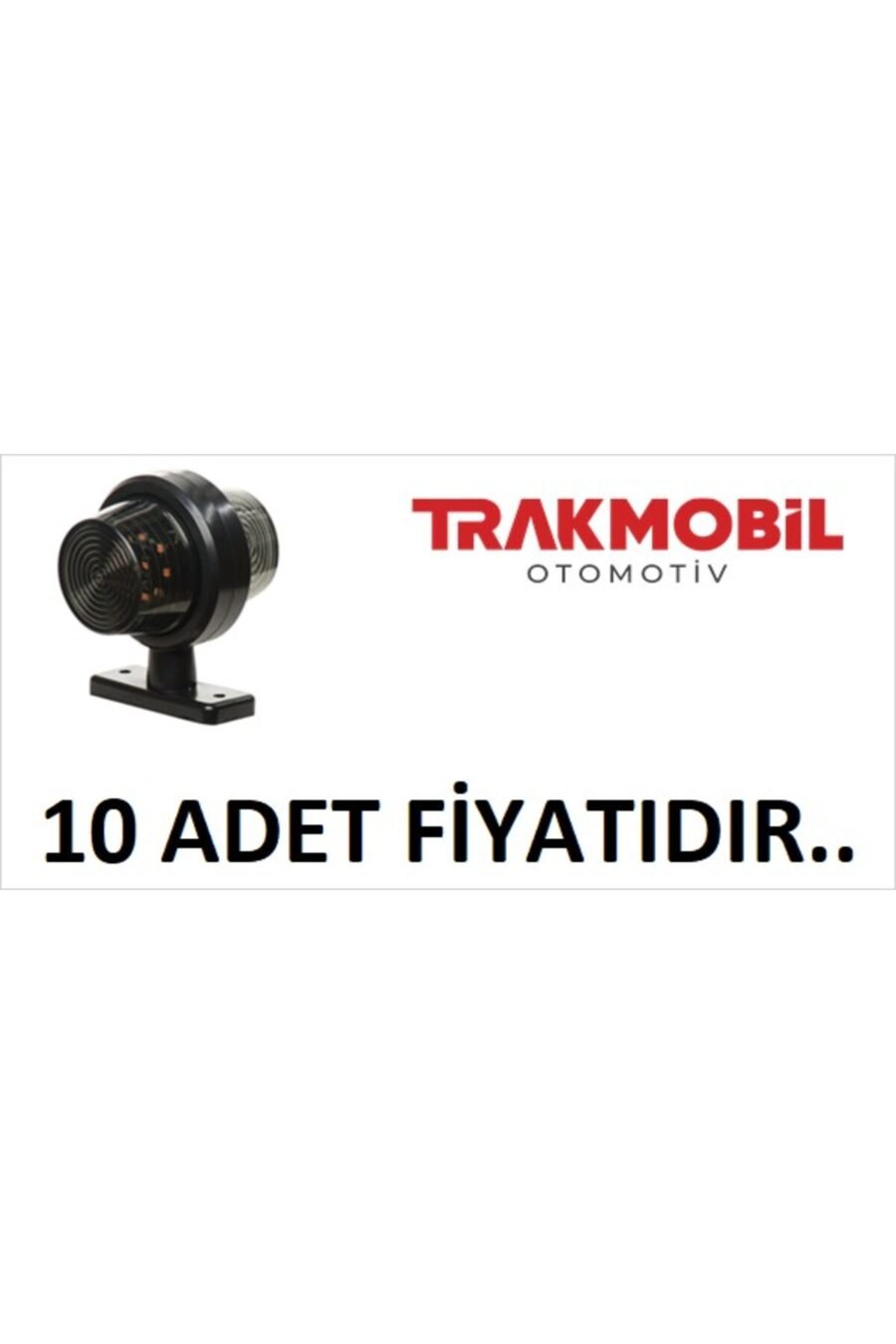 Maksi Takoz Lamba Füme Cam (10 Adet) Sarı - Kırmızı