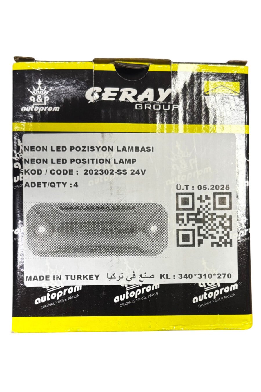 Kasa Dorse Lambası Neon 24v 2 Adet Fiyatı (202302-SS-24v)