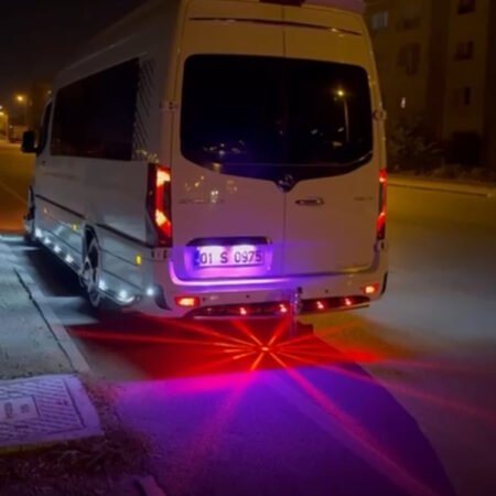 Kristal Yıldız Led Kırmızı 24 Volt 1 Adet