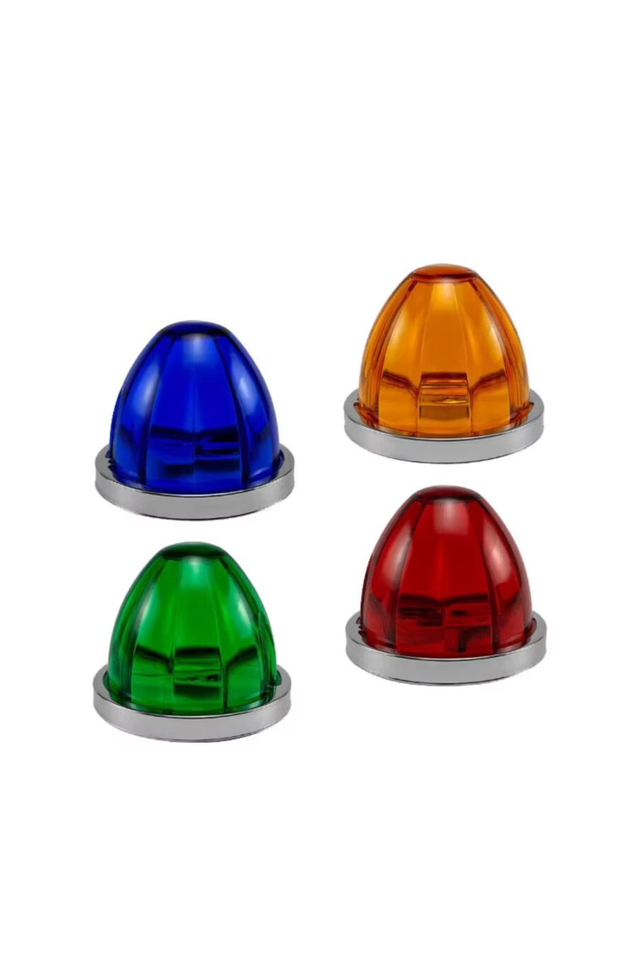 Kristal Yıldız Led Kırmızı 24 Volt 1 Adet