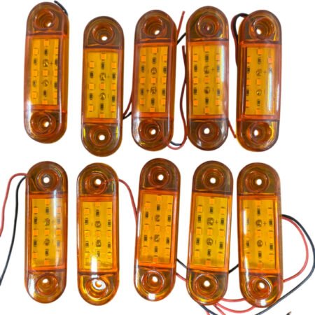 9 Led Parmak Lamba Oval 12v Sarı Su Geçirmez E Belgeli 10 Adet Fiyatı Tas.018s