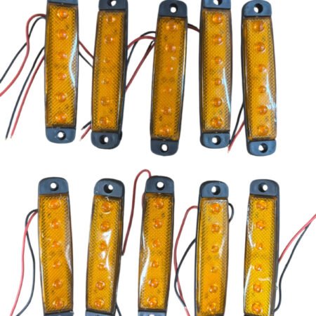 Parmak Lamba 6 Led 12v Sarı Su Geçirmez (E Belgeli) 10 Adet Fiyatı Tas.004s