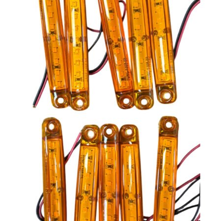 Parmak Lamba 9 Led 12v Sarı Su Geçirmez(e Belgeli) 10 Adet Fiyatıdır Tas.005s