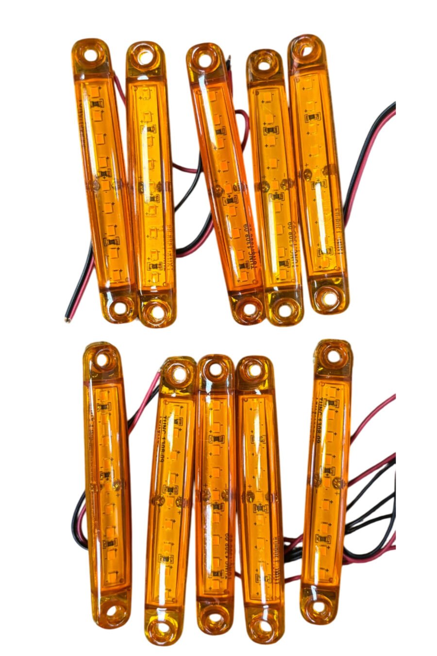 Parmak Lamba 9 Led 12v Sarı Su Geçirmez(e Belgeli) 10 Adet Fiyatıdır Tas.005s