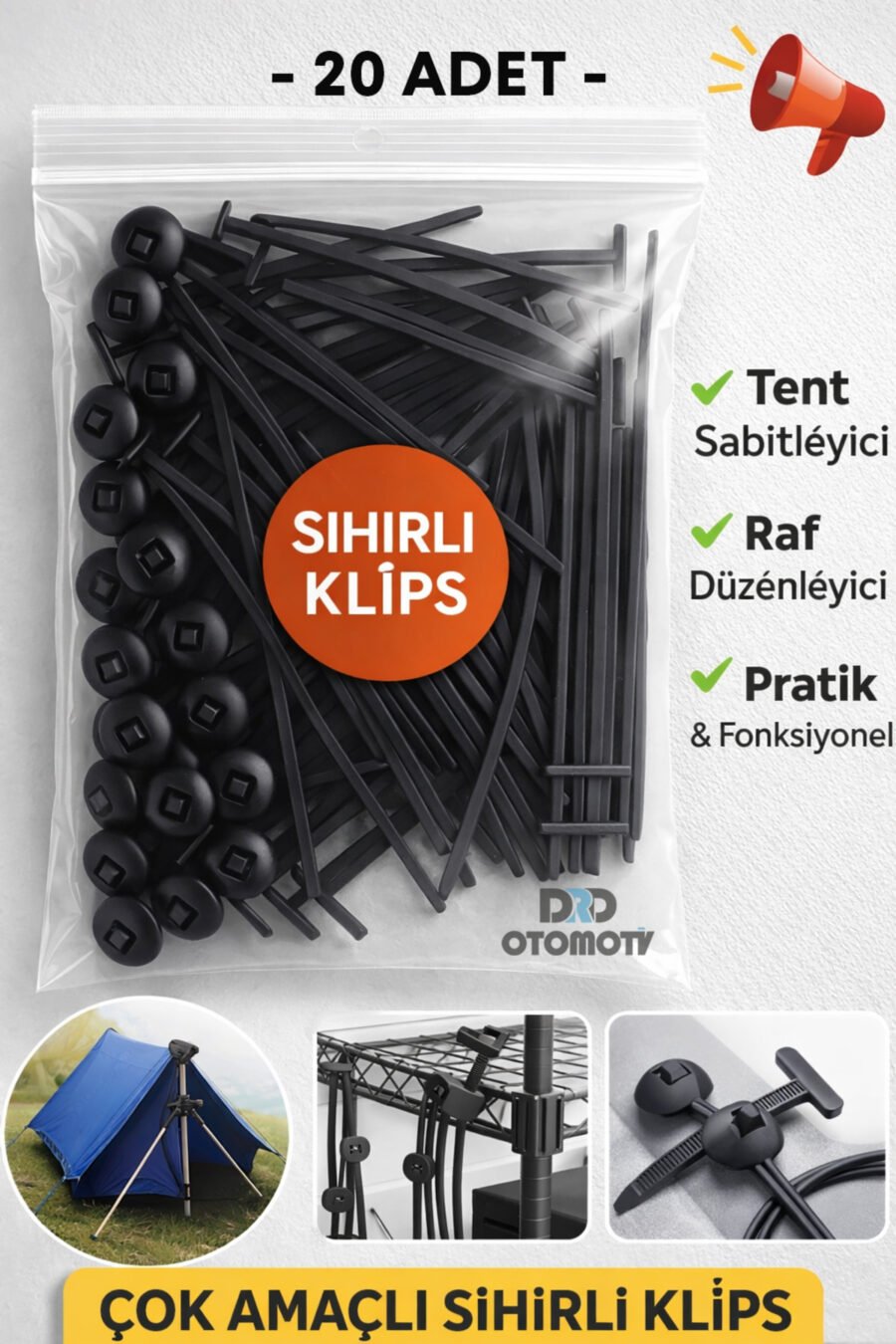 1_org_zoom-36.jpg Yeni Nesil Cırt Kelepçe Klipsi Model 20 Adet Sihirli Klips Cırt Kelepçe