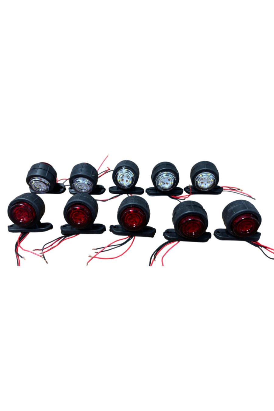 Takoz Lamba 12 Led 12-24v Kırmızı-Beyaz 10 Adet Fiyatı