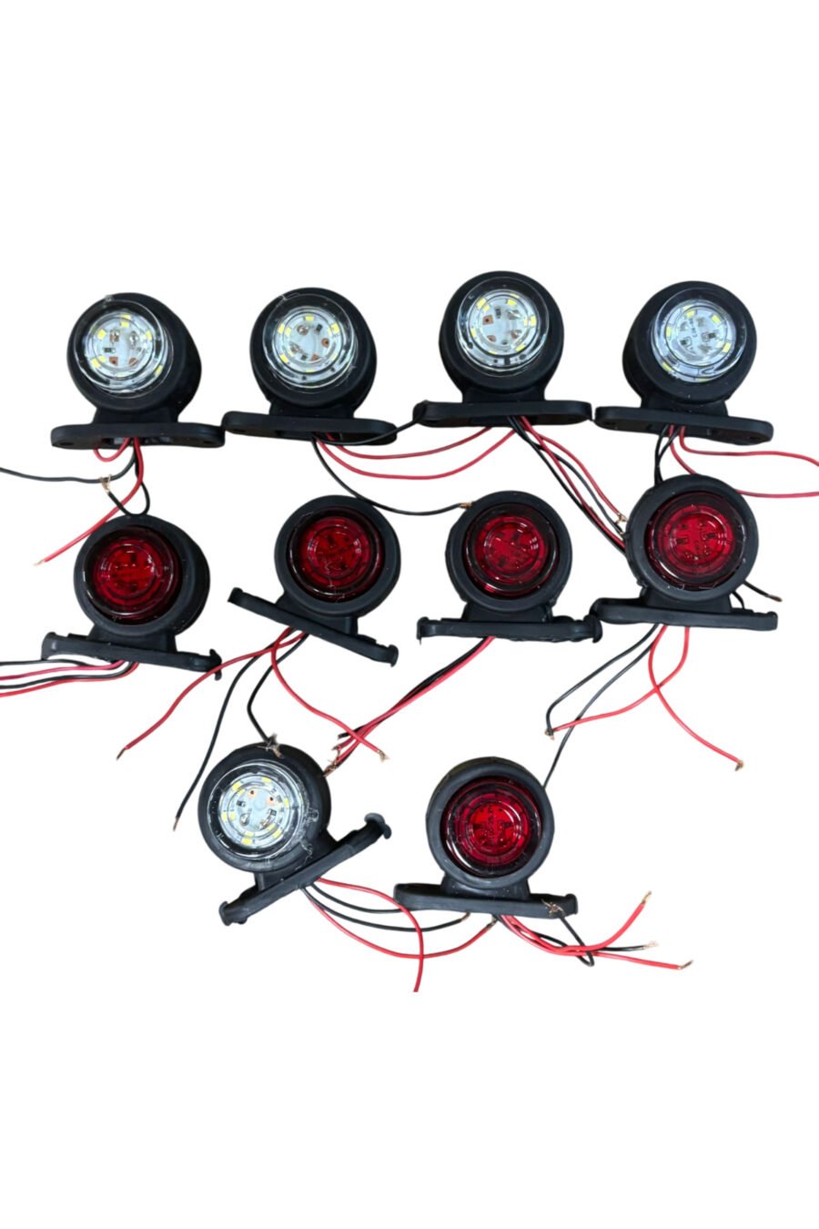 Takoz Lamba 12 Led 12-24v Kırmızı-Beyaz 10 Adet Fiyatı