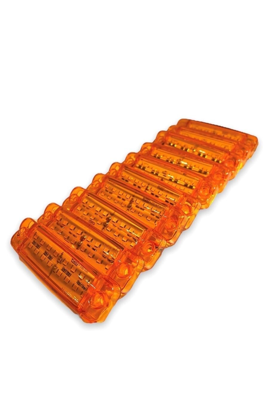 (10 Adet) Çift Sıra Parmak Led Sarı Renk 10cm 16 Led
