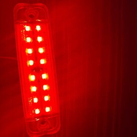16 Lı Çiftli Parmak Led 12.24 Volt Uyumlu Kırmızı