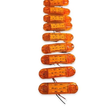 9 Ledli Oval Tombul Lamba 12.24 Volt 10 Adet