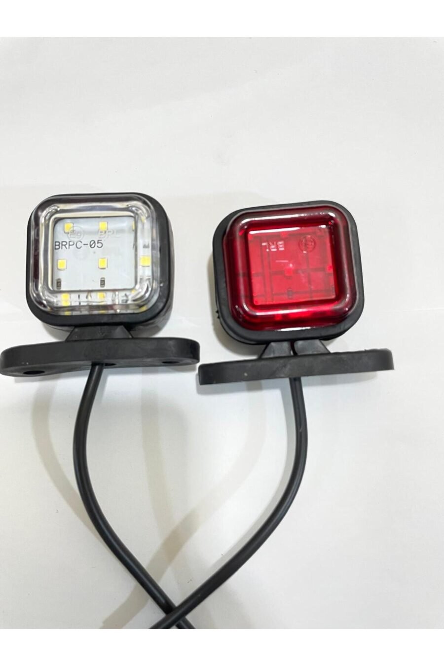 Mini Kare Takoz Lamba Led [Kırmızı-Beyaz] 10ADET