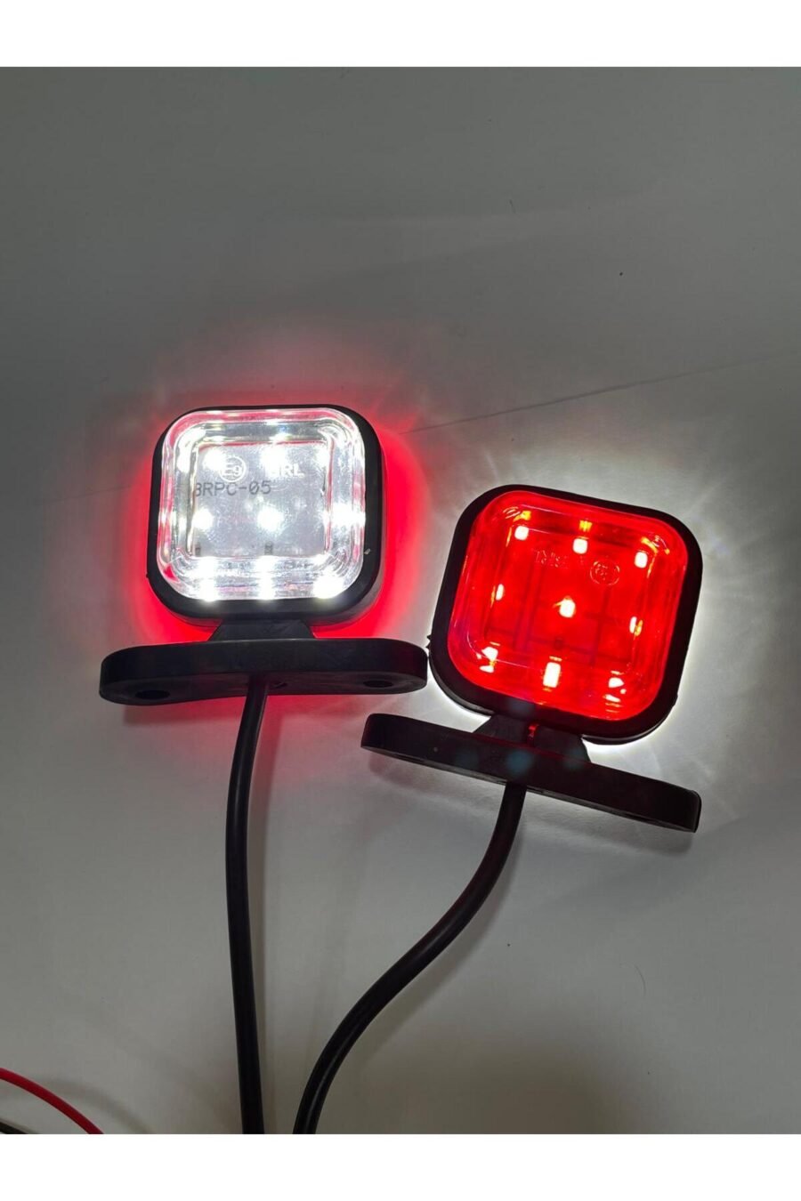Mini Kare Takoz Lamba Led [Kırmızı-Beyaz] 10ADET